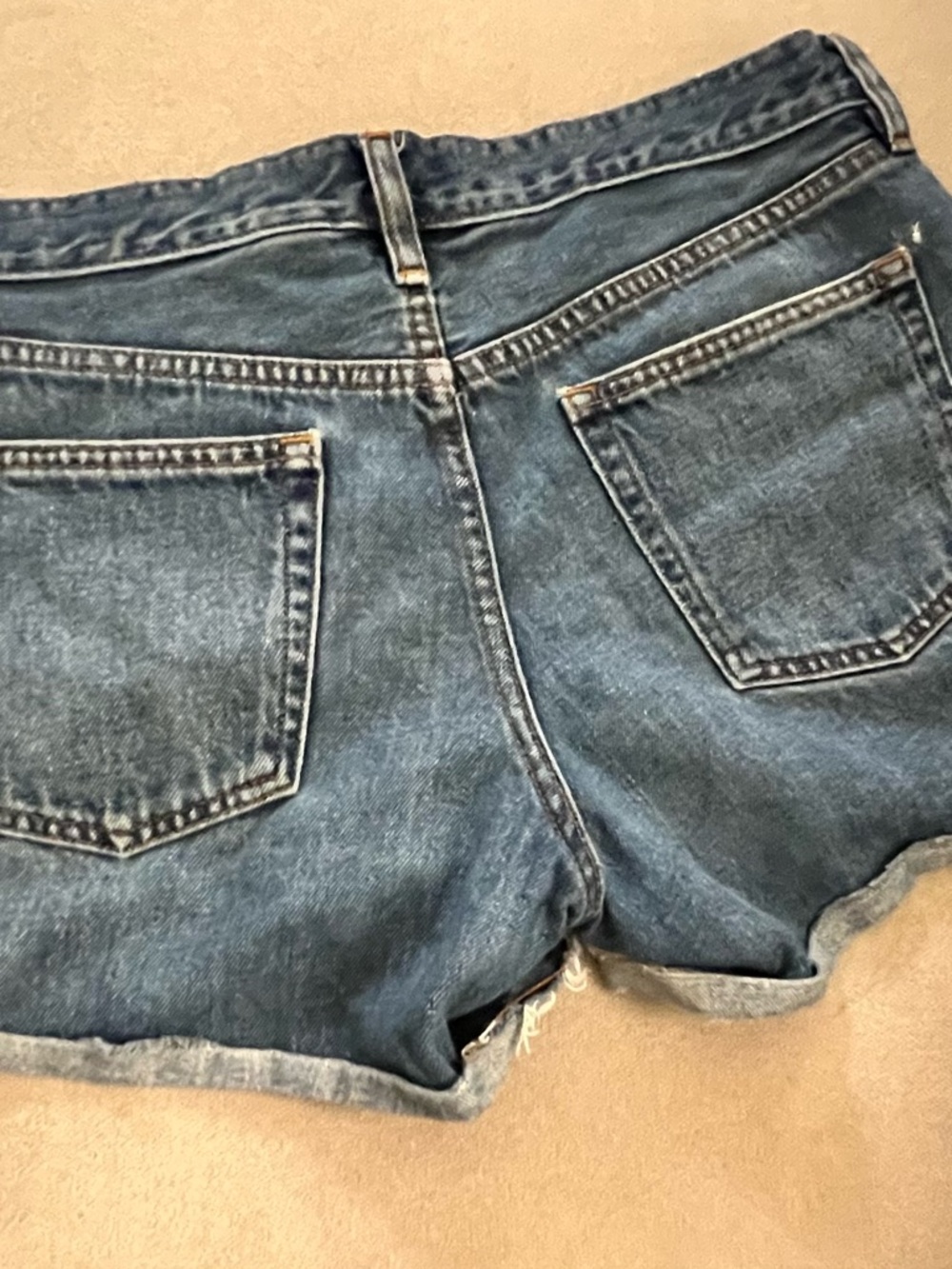 J. Crew Medium Wash Rolled-Hem Denim Shorts - Picture 3 of 3